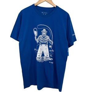 Columbia PFG Bigfoot Fly Fishing Graphic T-Shirt Men’s XL
